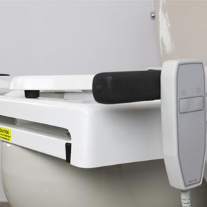 Toilet incline lift image close up